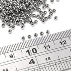 304 Stainless Steel Round Beads 2.5mm 400pcs Spacer Beads for Jewelry DIY Making and Repairing - size: 2.5mm