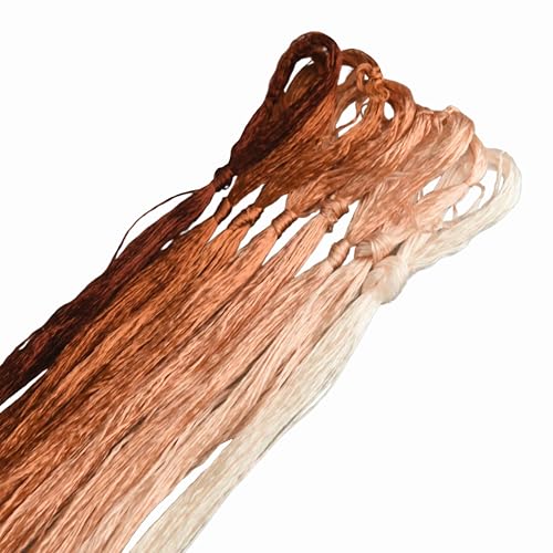 MIINGGUXIUYI Mulberry Silk Floss Embroidery Thread Floss-Cross Stitch Threads China Silk Woven Jewelry Threads DIY Sewing Kits (100) - color: 100