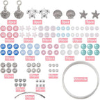 SUNNYCLUE 4 Sets Multi Layer Bracelet Making Kit Bohemian Wrap Bracelets Ocean Animal Charms Sea Turtle Starfish Shell Charm Summer Hawaii Glass Beads for Jewelry Making Kits Adults DIY Supplies - style: Ocean
