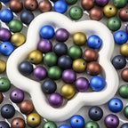 20mm Acrylic Beads 180pcs Dark Colors Round Bead Chunk Bubblegum Beads for Pen Bag Jewelry Making Necklace Bracelets(zgxp) - color: Navy&Tan