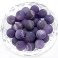 AD Beads Natural Matte Frosted Gemstone Round Spacer Loose Beads 4mm 6mm 8mm 10mm 12mm (8mm, Matte Amethyst) - color: Matte Amethyst, size: 8mm
