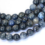 KISSITTY 235pcs 8mm Natural Sodalite Bead Strands, Natural Gemstone Crystal Beads Round Smooth Chakra Beads Energy Healing Crystals Gemstones for DIY Jewelry Bracelets Necklaces Making - color: Natural Sodalite Stone