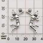 Youdiyla 45 Volleyball Charms Collection, Bulk I Love Sport Volleyball Girl Ball Fitness Charms Metal Pendant Craft Supplies Findings for Necklace and Bracelet Jewelry Making HM322 - color: Volleyball Charms-45pcs