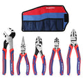 WORKPRO Pliers Set, Premium Cr-V Construction, Includes 6 Inch Slip Joint, Long Nose, Diagonal Cutting, 8 Inch Groove Joint, 7 Inch Linesman and Storage Pouch, for Basic Repair - size: 5-piece