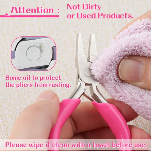 SPEEDWOX 3 Inch Duckbill Mini Flat Nose Pliers for Jewelry Making - Small Pliers, Smooth Jaw, Jewelry Tool - style: Duckbill Pliers