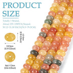 About 155~159pcs/strand Rondelle Glass Beads Imitation Gemstones Loose Spacer Beads for Jewelry Making Bracelet Necklace Earring DIY Crafts, 8x5mm, Black - color: Black