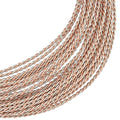 BENECREAT 19.7Ft Round Twist Jewelry Wire, 20 Gauge Tarnish Resistant Brass Craft Wire for Necklace Bracelet Making and Handmade Project, Rose Gold & Platinum - color: Rose Gold