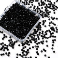 1000pcs 4 mm Bicone Crystal Beads Faceted Crystal Glass Beads Bulk for Jewelry Making DIY Necklace Bracelet Earring (Jet Black) - color: Jet Black