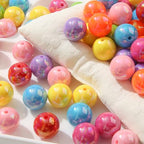 20mm Ab Rainbow Acrylic Beads 180pcs Chunk Bubblegum Bead Color Beadable Pen Ball Beads for Pen Bag Jewelry Making Necklace Bracelets(Rainbow ab) - color: rainbow color