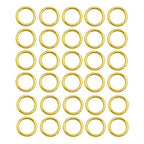 100 pcs Gold Plated Stainless Steel Split Rings Jump Rings Connector Rings for Jewelry Making Necklaces Bracelet Earrings Keychain DIY Craft (13302-Gold, 10mm) - size: 10mm