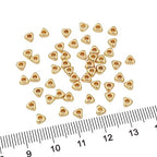 BEADIA 14K Gold Plated Triangle Spacer Beads 4x2mm 50pcs for Jewelry Making Findings Non Tarnish - color: 14K Gold, size: 4x2mm Triangle