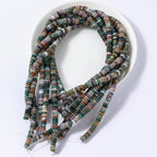 Natural Indian Agate Disk Stone Spacer Beads 6x2mm 38cm/str Flat Rondelle Loose Semi Gemstone Caps for Making Bracelets Necklace - color: Indian Agate