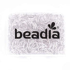 BEADIA Open Jump Rings Sliver 0.8x8mm 300pcs for DIY Jewelry Making Supplies - color: Silver, size: 0.8*8mm