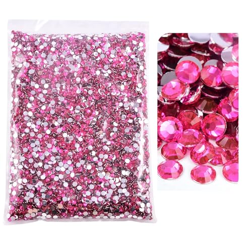 Blinginbox 25000pcs Flatback Rhinestones,Resin Non Hotfix Rhinestones Large Quantity Wholesale for Crafts DIY Creative Design,Clothes,Makeup,Nail Art (4mm=0.15",Light Rose - color: Light Rose, size: 4mm=0.15"