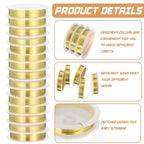 Mixweer 15 Pcs 5 Size Copper Wire 18 20 22 26 32 Gauge Tarnish Resistant Jewelry Wire for Jewelry Making 121 Yard Metal Beading Crafting (Gold) - color: Gold