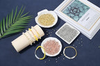 XIANNVXI 500Pcs 6mm Round Spacer Beads for Jewelry Making - Smooth Loose Ball Beads for DIY Bracelets, Earrings & Crafts (Gold, Silver, Rose Gold) - color: Round beads 3 colors