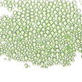 Iridescent Glass Tiny Bubble Beads, 0.4-3mm 20g No Hole Micro Mini Round Light Green Water Droplets Beads - Applications: for Resin Filler, Nail Art, Dollhouse Bath Tub, 2-Pieces - color: Light Green, size: φ0.4-3mm