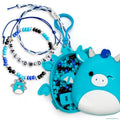 Original Squishmallows Tatiana The Dragon Bracelet Kit, Bracelet Making Kit, Friendship Bracelet Kit, Charm Bracelet, Charm Bracelet Making Kit, 7 Year Old Girl Birthday Gifts, Squishmallows for Boys - style: Tatiana the Dragon