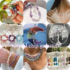 400pcs Natural Chip Stone Beads for Jewelry Making Lavender Amethyst 5-8mm Irregular Gemstones Healing Crystal Loose Rocks Bead Hole Drilled for Ring Earrings Necklace Bracelet Making DIY Art Crafts - color: Lavender Amethyst (2 Strands-62")