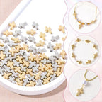 60 Pcs Cross Charms for Jewelry Making, Religious Cross Beads for Bracelets, Crosses for Jewelry Making, Bracelets, Necklaces, DIY Crafts (Gold, Silver) - color: 60pcs, 13x9mm, Gold,Silver