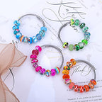 European Large Hole Spacer Charm Fairy Wands Rhinestone Craft Beads for DIY Bracelet Jewelry Making (11 Color 200 Pieces) - color: 11 Color 200 Pieces