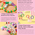 SJZWSD Friendship Bracelet Making Kit– 6 Boxes of Pony, Seed, Clay & Letter Beads, UV Glow in The Dark Beads, Tools & Charms – Jewelry Craft Kit for Kids & Adults - color: GlowMuse