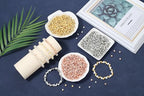 XIANNVXI 500Pcs Crown Spacer Beads for Jewelry Making - Smooth Loose Beads for DIY Bracelets & Necklaces (Gold, Silver, Rose Gold) - color: Crown 3 colors