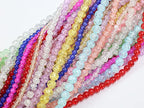 848PCS Crackle Glass Round Beads - 6mm 8mm 10mm Imitative Jade for Jewelry Making, Earrings, Necklaces, and DIY Crafts - size: 6mm 8mm 10mm Crackle