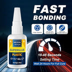 Plastic Glue 100g for Model, 3D Printing Repair, Legos & Miniatures, Fast-Setting Heavy Duty Plastic Adhesive for PLA, ABS, PVC, Acrylic, Car, Includes 6 Precision Micro-Tips, Super Glue for Plastic - size: 100g, style: Plastic Glue