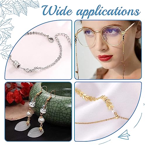 UNICRAFTALE 120pcs 2 Colors 6 Styles 304 Stainless Steel Metal Half Rondelle Spacer Caps Crimping Beads for Jewelry Making Crafts - size: 3.5-6.5 mmDia