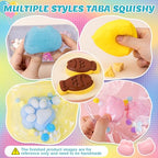 Taba Squishy Making Kit, DIY Taba Squishy Kit, 18oz FuFu Squishy 7 Molds Silicone, Liquid Silicone 1:1 AB Ratio Epoxy Resin Mix for Squishy, Stress Relief Taba Squishies, Gifts for Any Occasion
