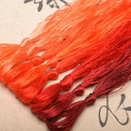 100% Nature Mulberry Handmade Embroidery Silk Thread Woven Jewelry Accessory Artificial Flowers Cross Stitch Floss DIY Sewing Kits 8 Gradient Colors 22m Each (42) - color: 42