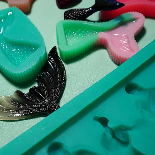 BBDINO Silicone Mold Making Kit, Super Elastic Jade Green Silicone, 1Gallon/140.8Oz, Ideal for Casting 3D Resin Molds & Silicone Molds, 1A:1B Mix Ratio - color: 141 Oz Jade Green