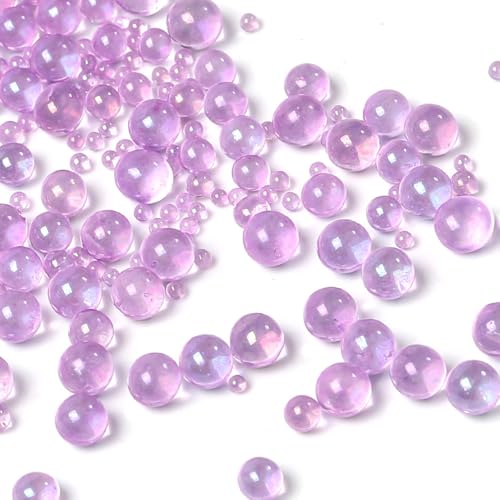 Acrylic Micro Beads 0.5-3mm -40000 Pcs- Premium Seed Beads for Resin Art, Nail Art, Jewelry Making, DIY Crafts, Model Building, Vase Filler & Decorative Scatter (Light Purple) - color: Light Purple