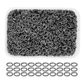 Mandala Crafts 5600 Pcs Oval Gunmetal Jump Rings Kit - 4X3mm, 0.5mm Wire, Nickel &, Tarnish & Rust Resistant, Ideal for Jewelry Making & Crafting - color: Gunmetal, size: 4X3mm