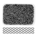 Mandala Crafts 1100 Pcs 7X5mm Gunmetal Oval Jump Rings - Nickel &, Easy to Use, Tarnish & Rust Resistant, Ideal for Jewelry Making & Crafting - color: Gunmetal, size: 7X5mm