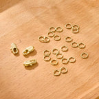 Gold Jewelry Making Lobster Claw 10mm, 23PCS Italian Rectangle Trigger Clasps with Open Jump Rings Set, Small Necklaces Bracelet Connector Gold Clasp Supplies 925 Sterling Silver Jewelry Finding Set - color: 23PcsB_Gold