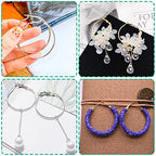 60Pcs Hoop Earring Findings Stainless Steel Earrings Beading Round Earrings Open Beading Hoop for Jewelry Making DIY Crafts Art Creation (60mm) - color: 60mm