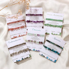 Healing Crystal Bracelets for Women 2 PCS 6mm Natural Stone Bracelet Stretch Crystal Beaded Bracelets Handmade Gemstone Bracelet Jewelry Gifts Christmas Gifts for Women Girls - style: amethyst
