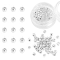 BEADIA Silver Plated Laser Round Spacer Beads 3x3mm 50pcs for Jewelry Making Findings Non Tarnish - color: Silver, size: 3mm Laser