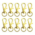 Swivel Clasps Lanyard Snap Hook,cnomg Metal Swivel Lanyard Snap Hook Lobster Claw Clasp (Golden) - color: Golden, size: 1.2 inches