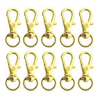 Swivel Clasps Lanyard Snap Hook,cnomg Metal Swivel Lanyard Snap Hook Lobster Claw Clasp (Golden) - color: Golden, size: 1.2 inches