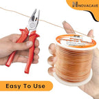 12GA Copper Wire for Jewelry Making, Dead Soft 1 LB Spool (2.0MM, 55Ft) Jewelry Wire for Beading, Electroculture Gardening - size: 12GA