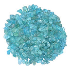 Apatite Pre Drilled Crystal Crushed Chips Beads for Bracelets Making, DIY Handmade Natural Healing Crystals (25 Inch Strand) - color: Apatite