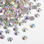 beadsland 144pcs Flat Back Crystal Rhinestones Round Gems for Nail Art and Craft Glue Fix,CrystalAB (SS40(8.4-8.7mm)) - color: Crystal AB, size: SS40/144pcs