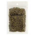 LolliBeads (R) Antiqued Bronze Smooth Round Metal Beads 4 mm 600 Pcs - color: Bronze 600 Pcs 4mm