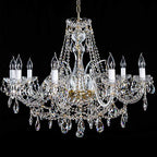 AHIER 10Pcs Clear Crystal Teardrop Chandelier Prism Pendants Shiny Glass Crystals Beads for Light Lamp, Jewelry Making. (Teardrop)