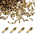 uxcell 1500Pcs Glass Bugle Seed Beads, 6x2mm Mini Long Tube Seed Beads Tube Loose Glass Seed Spacer Bead for DIY Earring Bracelets Necklace Jewelry Making Embroidery, Coffee - color: Coffee