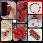 PH PandaHall 6000 Pcs 11/0 Glass Seed Beads, 2mm Seed Beads Red Round Waist Bead Mini Spacer Small Red Bead for Earring Choker Bracelet Neckalce Waist Chain Jewelry DIY Crafts Making - color: Red-6000 Pcs