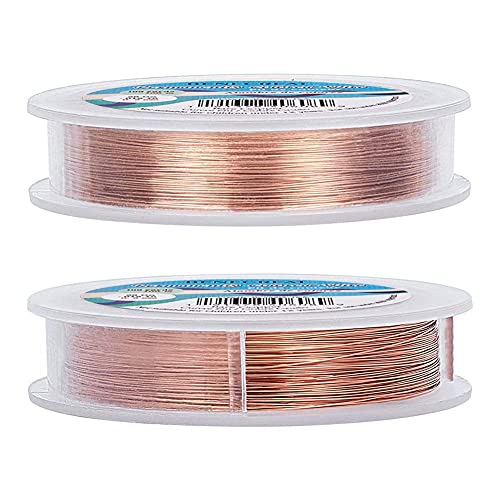 BENECREAT 28 Gauge Bare Copper Wire with Oil Coated, Tarnish Resistant Copper Wire for Jewelry Craft Making, 330-Feet/109-Yard - color: Bare Copper Wire, size: 28-Gauge(328-Feet/109-Yard)